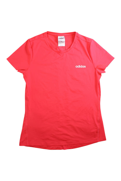 A Red Active Tops from Adidas in size 14Y for girl. (Front View)