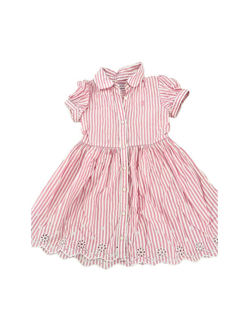 A Pink Short Sleeve Dresses from Ralph Lauren in size 2T for girl. (Front View)