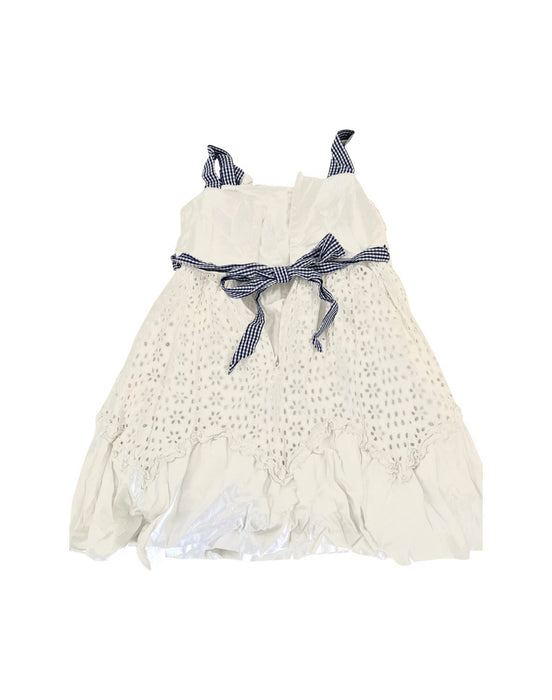 A White Sleeveless Dresses from Nicholas & Bears in size 3T for girl. (Back View)