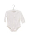 A White Long Sleeve Bodysuits from Mides in size 6-12M for neutral. (Front View)