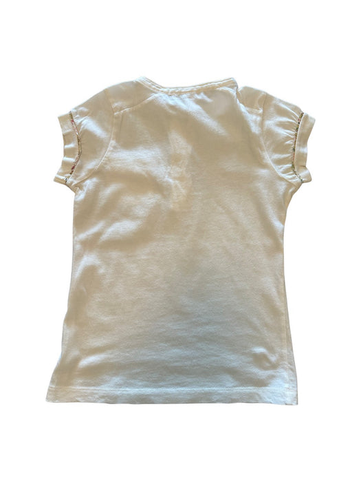 A Beige Short Sleeve T Shirts from Bonpoint in size 6T for girl. (Back View)