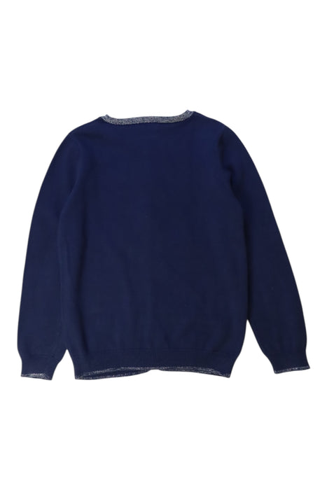 A Blue Cardigans from Seed in size 7Y for girl. (Back View)