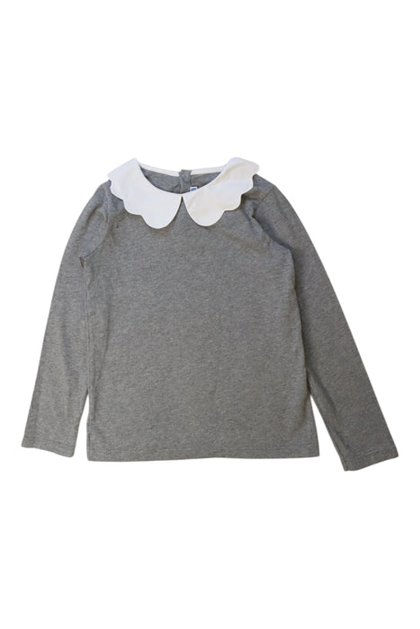 A Grey Long Sleeve Tops from Jacadi in size 8Y for girl. (Front View)