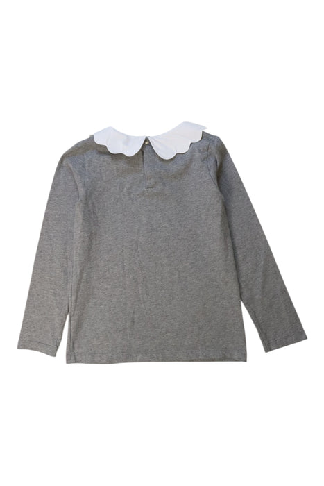 A Grey Long Sleeve Tops from Jacadi in size 8Y for girl. (Back View)