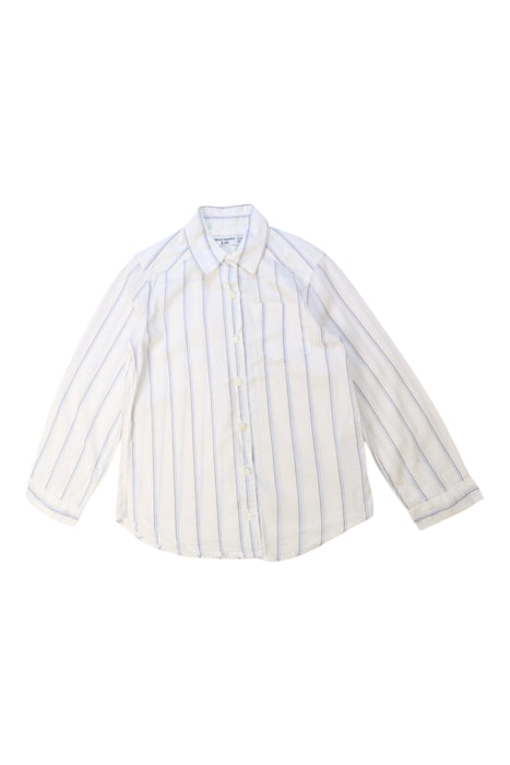 A White Long Sleeve Shirts from Abercrombie & Fitch in size 5T for girl. (Front View)