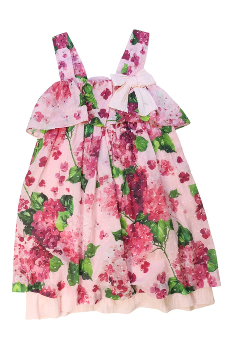 A Multicolour Sleeveless Dresses from Nanos in size 8Y for girl. (Front View)