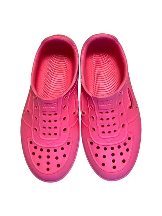 A Pink Slip Ons from Nike in size 6T for girl. (Back View)