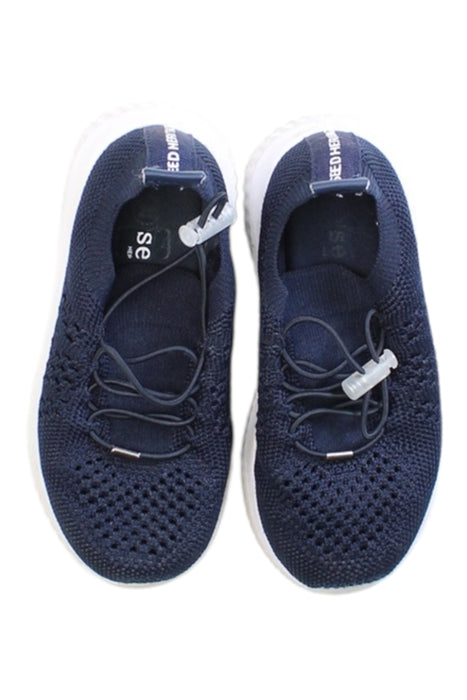 A Black Sneakers from Seed in size 5T for boy. (Back View)