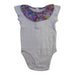 A White Sleeveless Bodysuits from Jacadi in size 12-18M for girl. (Front View)