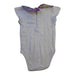 A White Sleeveless Bodysuits from Jacadi in size 12-18M for girl. (Back View)