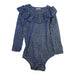 A Blue Long Sleeve Bodysuits from MarMar in size 2T for girl. (Front View)