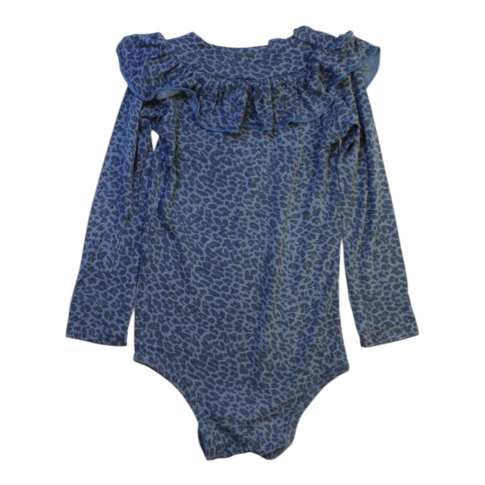 A Blue Long Sleeve Bodysuits from MarMar in size 2T for girl. (Back View)
