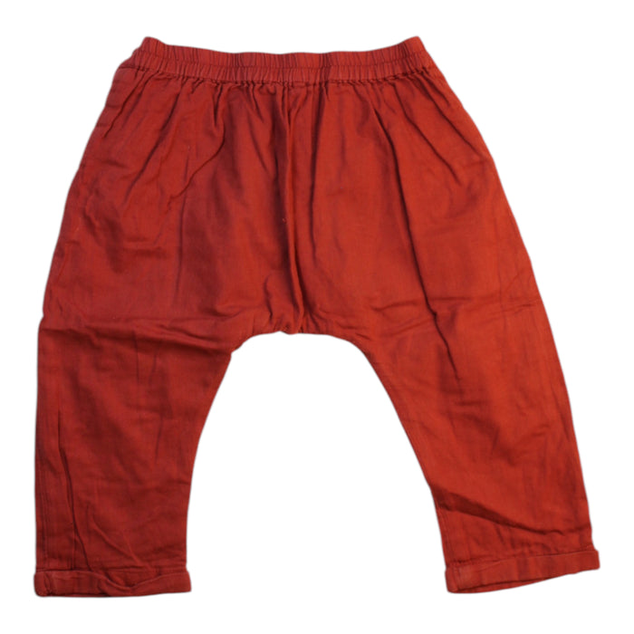 A Red Casual Pants from Bout'Chou in size 12-18M for girl. (Back View)