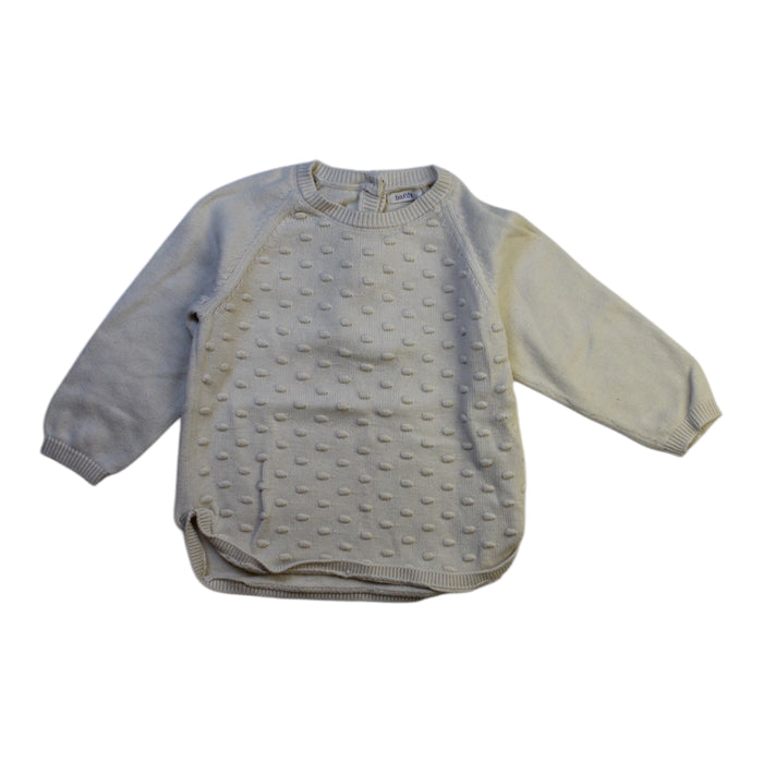 A Grey Knit Sweaters from Bout'Chou in size 12-18M for girl. (Front View)