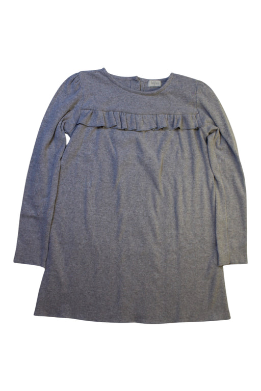 A Grey Long Sleeve Dresses from Buho in size 6T for girl. (Front View)