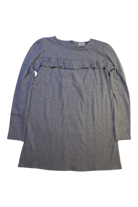A Grey Long Sleeve Dresses from Buho in size 6T for girl. (Front View)