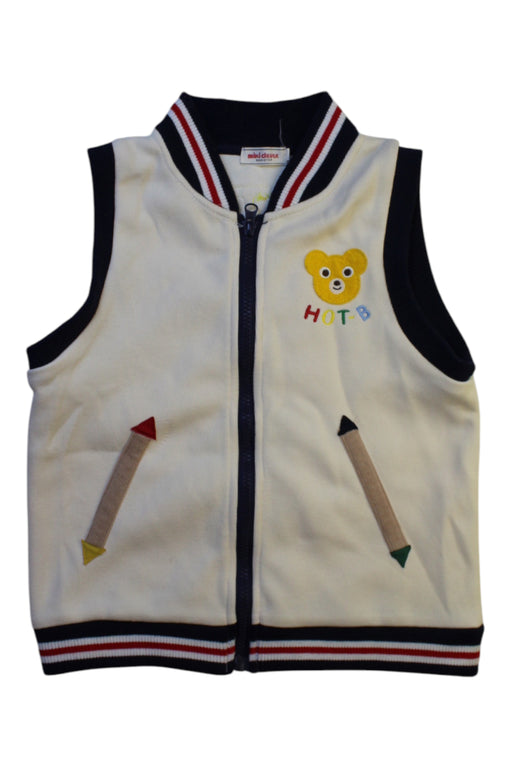 A Multicolour Outerwear Vests from Miki House in size 6T for neutral. (Front View)