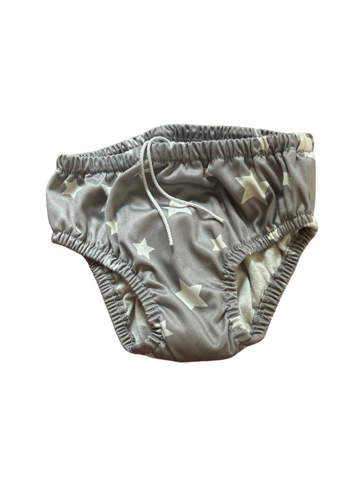 A Grey Swim Diapers from Charlie Banana in size 18-24M for boy. (Front View)