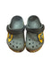 A Grey Slip Ons from Crocs in size 3T for boy. (Front View)