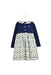 A Navy Long Sleeve Dresses from null in size 18-24M for girl. (Front View)