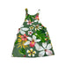 A Green Overall Dresses from Nanos in size 6T for girl. (Front View)