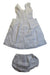 A White Dress Sets from Jacadi in size 6-12M for girl. (Back View)