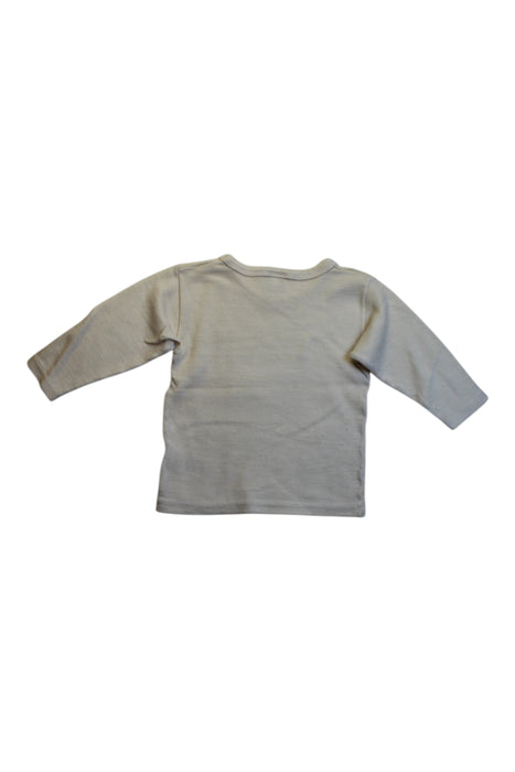 A Ivory Long Sleeve T Shirts from Petit Bateau in size 2T for neutral. (Back View)