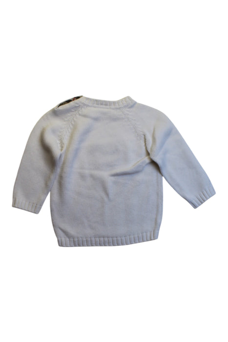 A White Knit Sweaters from Burberry in size 12-18M for girl. (Back View)