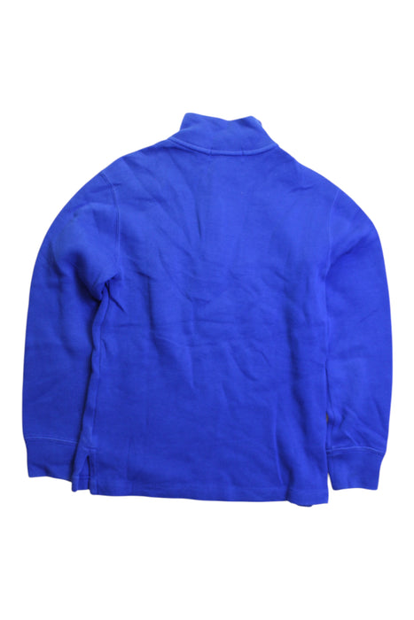 A Blue Zippered Sweatshirts from Polo Ralph Lauren in size 8Y for boy. (Back View)