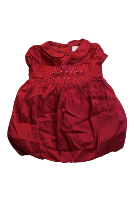 A Red Short Sleeve Dresses from Janie & Jack in size 0-3M for girl. (Front View)