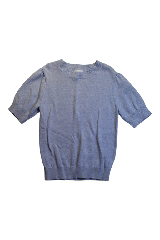 A Blue Short Sleeve Tops from Seed in size 7Y for girl. (Front View)