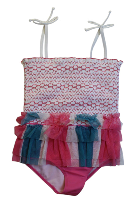 A Multicolour Swimsuits from Sunseeker in size 5T for girl. (Front View)