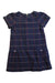 A Navy Short Sleeve Dresses from Jacadi in size 2T for girl. (Front View)