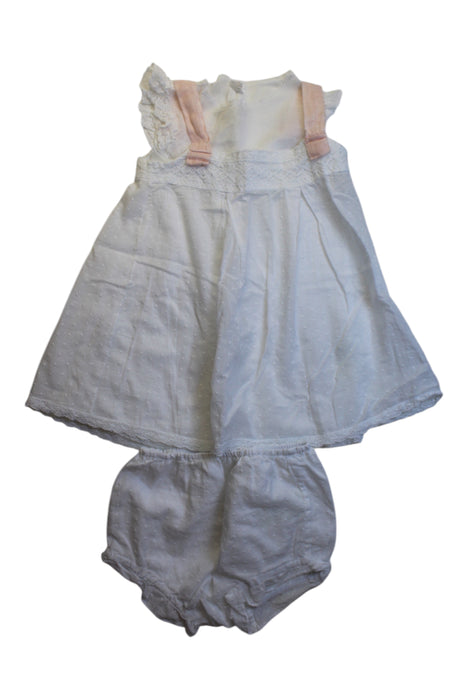 A White Dress Sets from Nanos in size 2T for girl. (Front View)