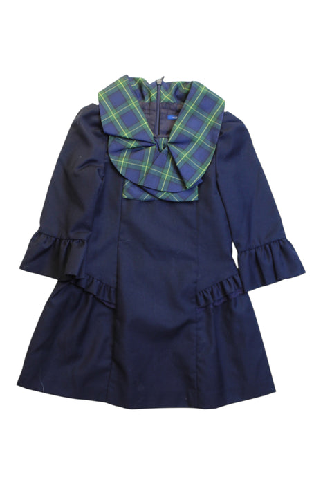 A Navy Long Sleeve Dresses from Nicholas & Bears in size 2T for girl. (Front View)