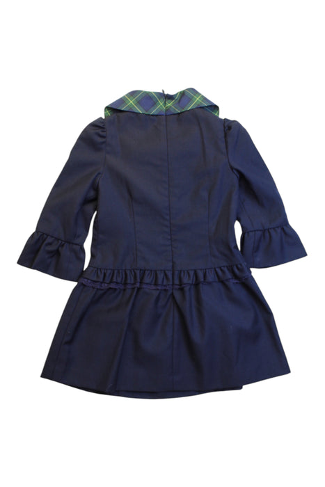 A Navy Long Sleeve Dresses from Nicholas & Bears in size 2T for girl. (Back View)