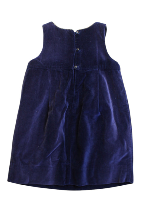 A Navy Sleeveless Dresses from Jacadi in size 2T for girl. (Back View)