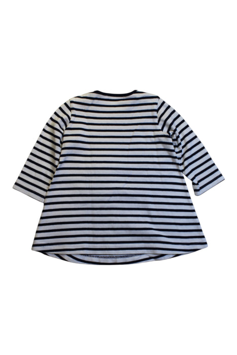 A Navy Long Sleeve Dresses from Familiar in size 12-18M for girl. (Back View)