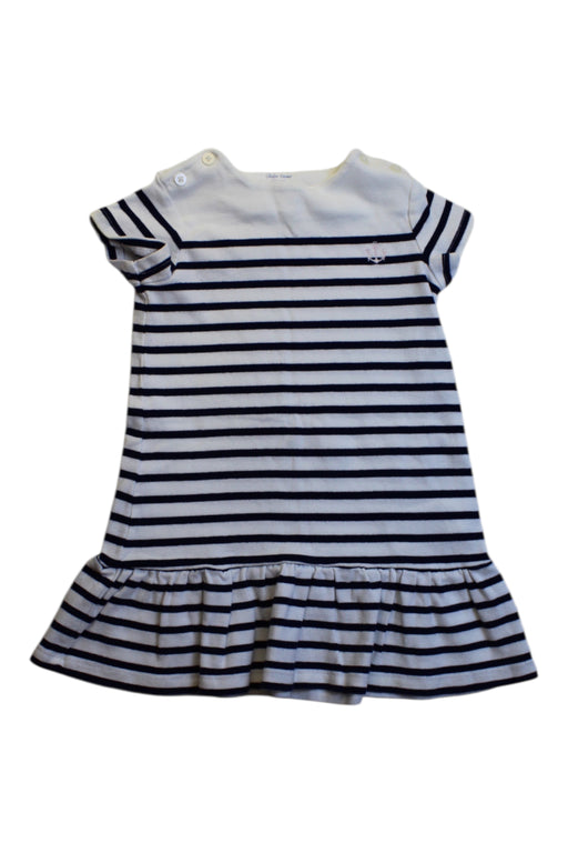 A Navy Short Sleeve Dresses from Ralph Lauren in size 12-18M for girl. (Front View)
