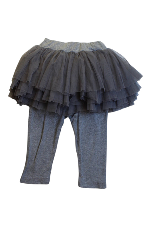 A Grey Leggings from Wanderlong in size 3T for girl. (Front View)