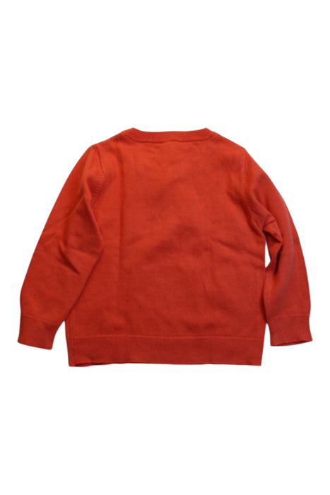 A Orange Knit Sweaters from Jacadi in size 4T for boy. (Back View)