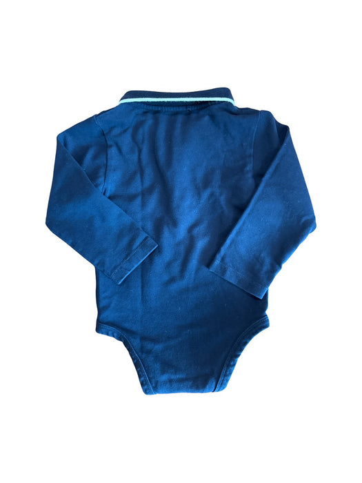 A Blue Long Sleeve Bodysuits from Jacadi in size 12-18M for boy. (Back View)