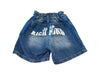 A Blue Shorts from John Richmond in size 12Y for girl. (Back View)