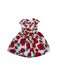 A Red Short Sleeve Dresses from Monnalisa in size 11Y for girl. (Back View)