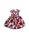 A Red Short Sleeve Dresses from Monnalisa in size 11Y for girl. (Back View)