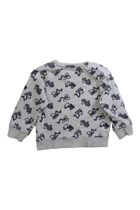 A Grey Crewneck Sweatshirts from Mothercare in size 12-18M for boy. (Back View)