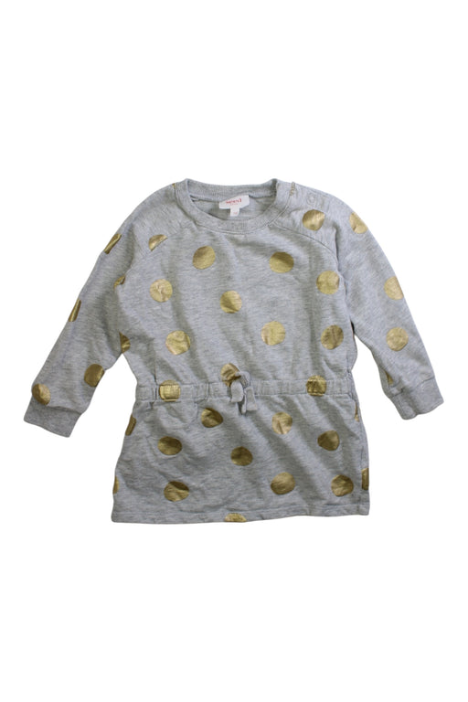 A Grey Sweater Dresses from Seed in size 12-18M for girl. (Front View)