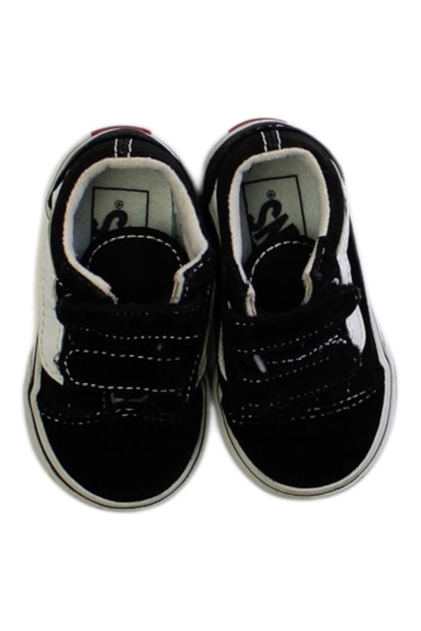A Black Sneakers from Vans in size 12-18M for boy. (Back View)