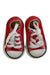 A Red Sneakers from Converse in size 6-12M for neutral. (Back View)
