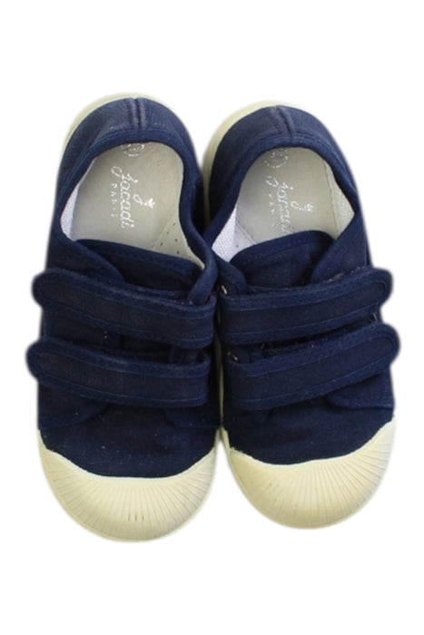 A Navy Sneakers from Jacadi in size 3T for boy. (Back View)